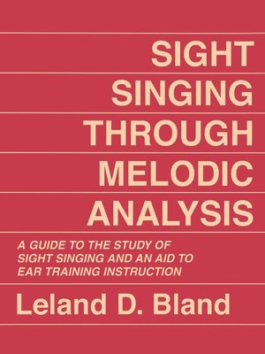 cover image of Sight Singing Through Melodic Analysis